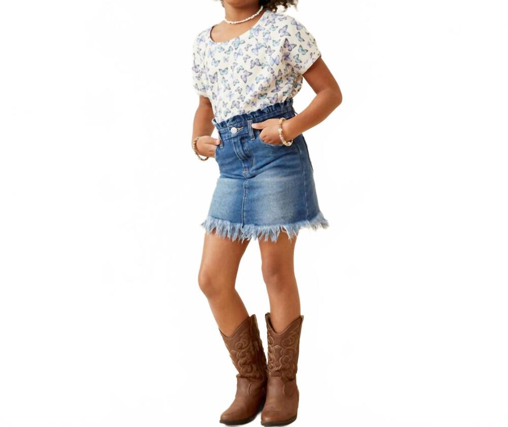 NEW HAYDEN LA country girl jean skirt in medium wash